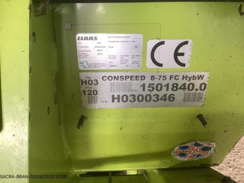 CONSPEED 8-75FC Claas Moissonneuse-batteuse