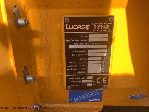CASTOR 60 G Lucas Distribution fourrages/Paillage